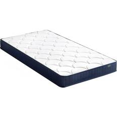 White Noise Tight Top Pocket White/Blue Coil Spring Matress 90x190cm