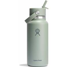 Hydro Flask Wide Mouth with Flex Straw Cap Agave Water Bottle 0.95L