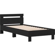 vidaXL 874114 Black Oak Frame Bed 90x200cm