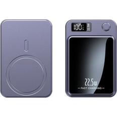 Magnetic Qi Wireless Charger PowerBank 20000mAh Purple