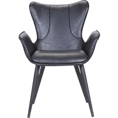 Armlæn - Læder Køkkenstole House Of Sander Mist Black Køkkenstol 88cm 2stk