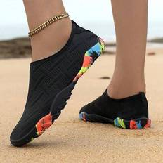 Shein Women's Outdoor Water Shoes, Quick-Dry Beach Shoes, Non-Slip Tidal Pool River Fishing Swimming Lightweight And Breathable