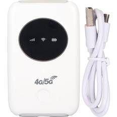 Modem sim Brrnoo 5G Mobile WiFi Modem,4G LTE USB WiFi Modem Portable 4G Router 300Mbps Unlocked 5G WiFi SIM Card Slot Built in 3200MAh Portable Travel Hotspot Mini Router