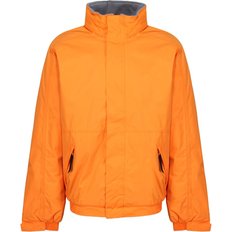 Regatta Men's Dover Fleece Lined Waterproof Insulated Bomber Jacket - Sun Orange/Seal Grey