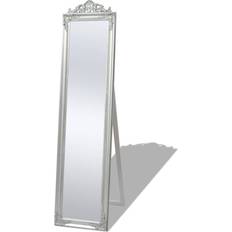 vidaXL Free-Standing Baroque Style Silver Floor Mirror 40x160cm