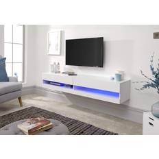 GFW Galicia White TV Bench 150x30cm