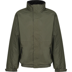 Regatta Men's Dover Fleece Lined Waterproof Insulated Bomber Jacket - Dark Khaki/Marl Black