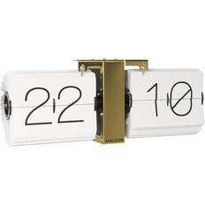 Brass Interior Details Karlsson No Case Flip White Wall Clock 36cm