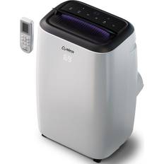 Air Coolers Airo Comfort AIRO COMFORT 10,000 BTU 115-Volt Portable Air Conditioner Cools 300 sq. ft. with Dehumidifier Function and LCD Remote White