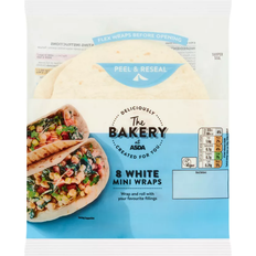 The Bakery at ASDA White Mini Wraps 248g 8pcs