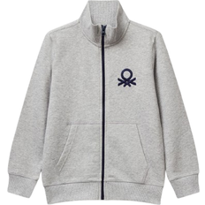 Pure Cotton Sweatshirt with Zipper - Light Gray (3J68C501B_501)