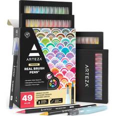 Brush Pens on sale Arteza Real Brush Pens Flexible Nylon Tips