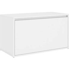 vidaXL Hall White Storage Bench 80x45cm