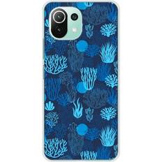 Xiaomi Redmi Note 12 Pro Mobile Phone Cases 1001coques Mi 11 Lite Coral Blue Printed Silicone Case