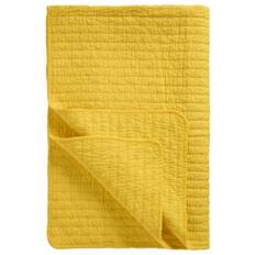 Überdecken Ib Laursen Quilt Tagesdecke Überwurf 180x130 cm Gelb Überdecke Gelb