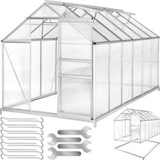 Tectake Växthustillbehör tectake Växthus Aluminium UV-beständig Dubbelväggade Rutor