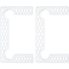 Hinges Uxcell 2pcs Transparent Glass Hinge Replacement Parts