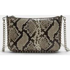 Mini Animal Print Beaded Bag - Ecru