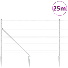 Stängselnät 25 meter vidaXL Fältstängsel 1.5 x 25 m Galvaniserat Stål