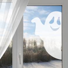 Yellow Self-adhesive Decorations East Urban Home Ghost Wall Sticker Yellow 41cm H x 40cm W Window Film