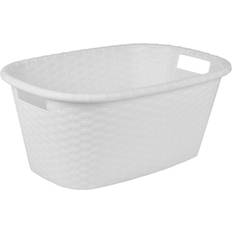 Laundry Basket White 25cm H x 60cm W