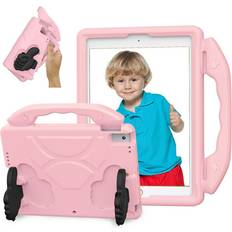 Ipad 10.2 skal barn Eiderwood iPad 10.2 Barn Skal Thumb Kickstand Rosa