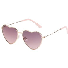 Heart Shaped Sunglasses - Gold