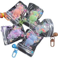 Shein Cute Transparent Design Jingle Bell Keychain, Pendant, Hanging Charm For Party Gift, Graduation Gift, Eid Al-Adha Gift, Pocket Decoration, Rattle Keychain