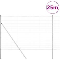 Sølv Hegn vidaXL Hegn 1.6 x 25 m Galvaniseret Stål