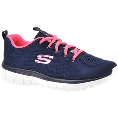 Skechers Womens Graceful Get Connected Wide Fit Trainers Shoes