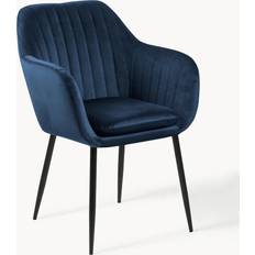Actona Emilia Dark Blue Kitchen Chair 83cm
