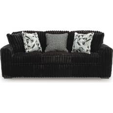 Signature Design by Ashley Midnight-Madness Onyx Sofa 98" 4 Seater