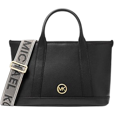 Michael Kors Luisa Small Pebbled Leather Satchel - Black