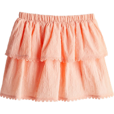 H&M Tiered Cotton Skirt - Peach Pink (1278195001)