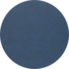 Leather Coasters Lind DNA Nupo Circle Midnight Blue Coaster 10cm