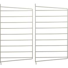 String Wall Panel Beige Shelf 2pcs