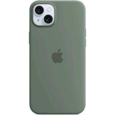 Apple Silicone Case with MagSafe for iPhone 15 Plus Green