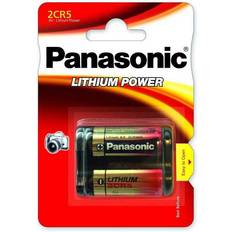 Panasonic 2CR5 Lithium 1400mAh Compatible Gold 2-pack
