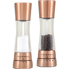 Cole & Mason Derwent Copper Pepper Mill, Salt Mill 2pcs 19cm