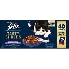 Purina Felix Tasty Shreds Mixed Selection Wet Cat Food 80g 40-pack
