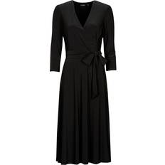 Lauren Carlyna Wrap Dress - Black