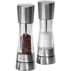 Cole & Mason Derwent Stainless Steel Pepper Mill, Salt Mill 2pcs 19cm