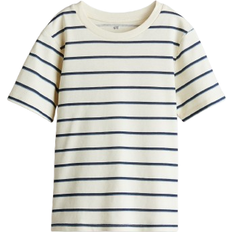 H&M Pojke T-shirt Med Tryck - Ljusgul/Randig