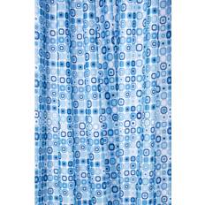 With Weight Shower Curtains Croydex Geo Mosaic textile Shower