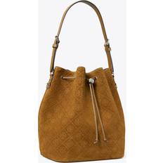Suede Bucket Bags Tory Burch T Monogram Suede Oversized Bucket Bag