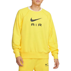 Nike Sportswear Air French Terry Crew Sweatshirt - Yellow/Black