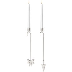 Georg Jensen Cc2022 Silver Ljusstake 16.9cm 2st