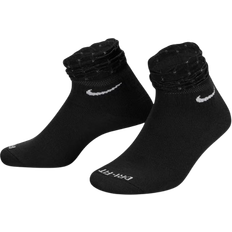 Nike Training Everyday Sorte ankelsokker med flæse