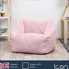 ICON Kids Teddy Bean Bag Chair Pink