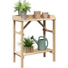 Indoor Plant Stands vidaXL Garden Potting Table 75x40x90 cm Solid Wood Pine
